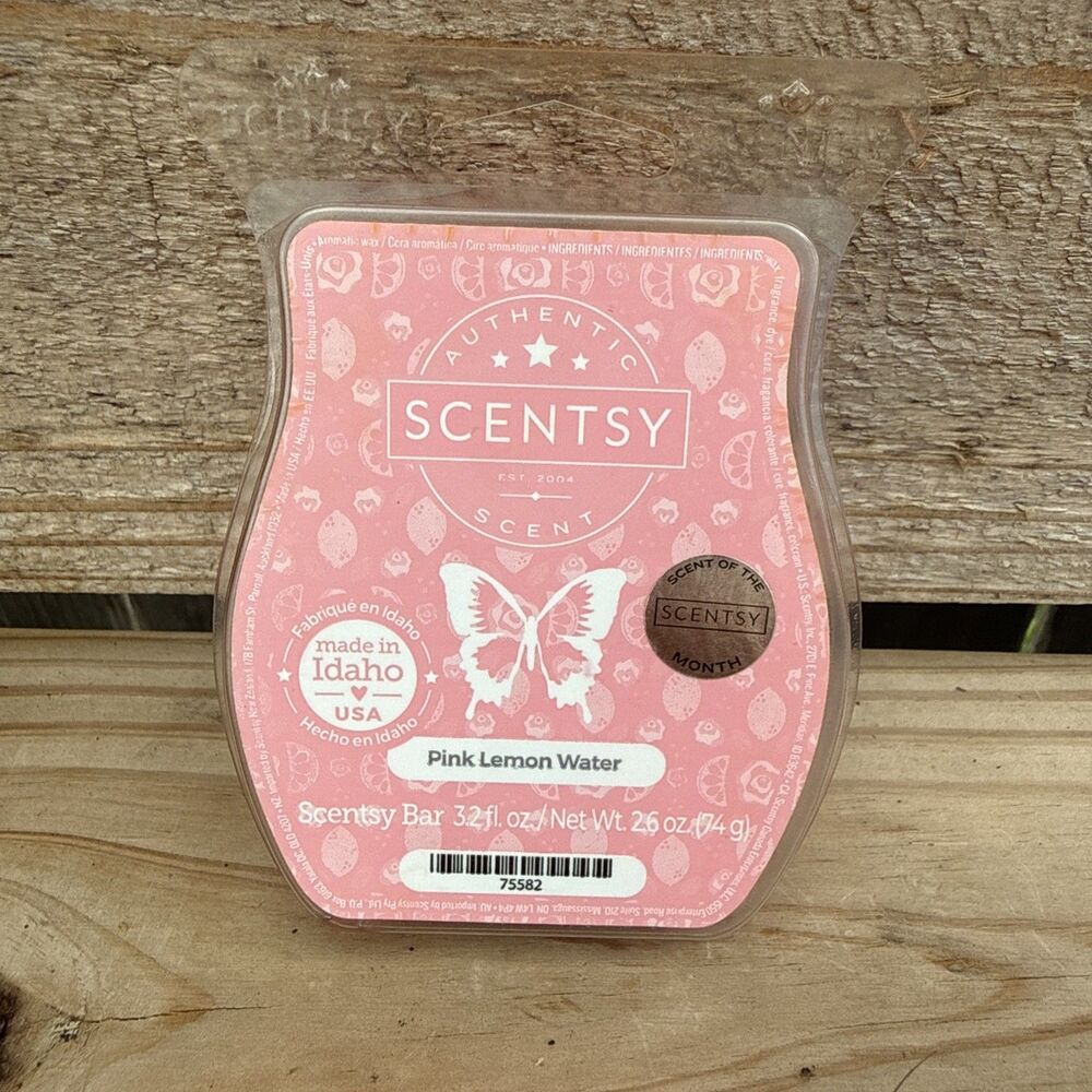 Scentsy Pink Lemon Water 3.2 oz Pink Wax Fragrance Bar New